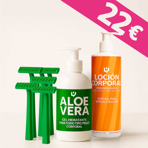 OFERTA FLASH: ALOE VERA + LOCIÓN CORPORAL + 5 CUCHILLAS
