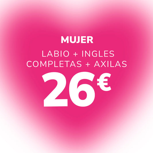 PRODUCTO EXCLUSIVO  LABIO + INGLES COMPLETAS + AXILAS MUJER